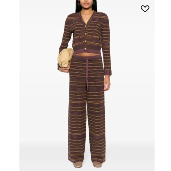 VF Diane von Furstenberg Gilda patterned-jacquard cardigan size S - Picture 4 of 11